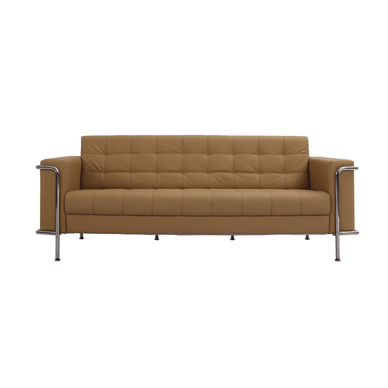 Designer modular leather sofa set with ottoman (FT-816#)