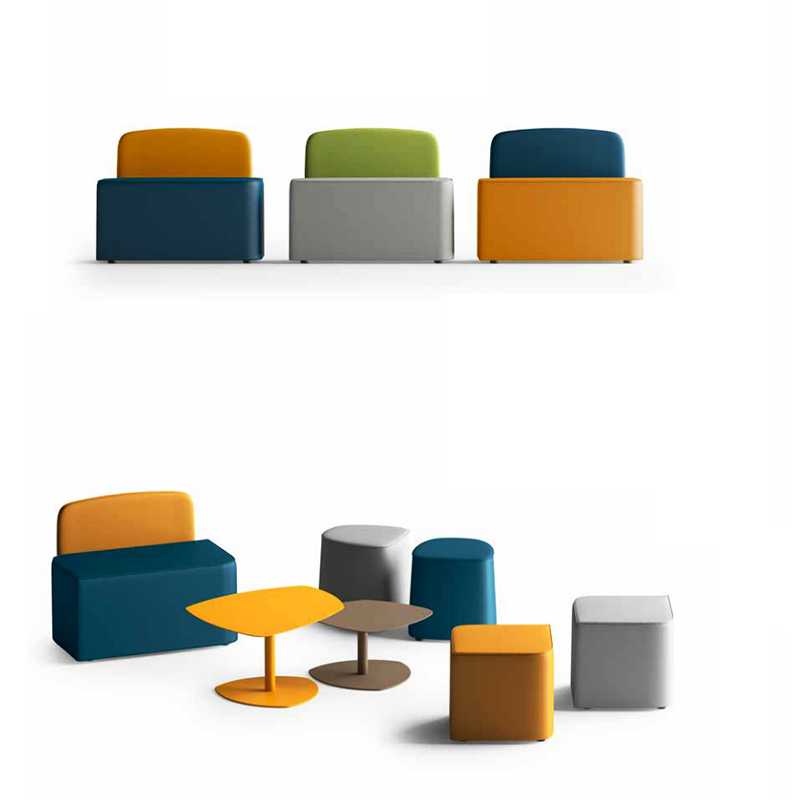 New design fabric cushion furniture lounge sofa for public area
