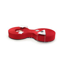 Comfortable red modular sofa leisure seating for live room