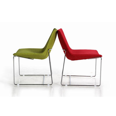 New modern elastic force iron fram fabric chair