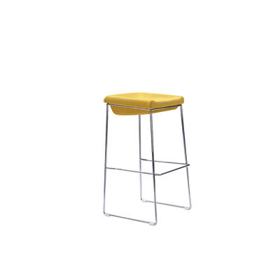 Fabric bar stool chair with stainless steel feet