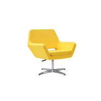 Good quality fabric cushion seat reception room rotatable leisure chair