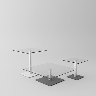 Good quality multi functional storage box metal square coffee table