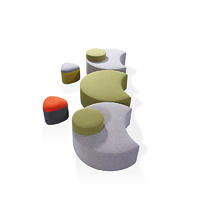 Shape Wood Modern Cushions Lounge Sectional Corner Modular Sofa