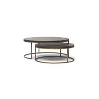 Stainless steel coffee table,round metal wire side coffee table